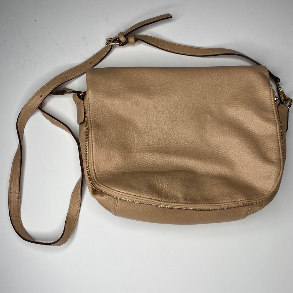 Street level tan handbag